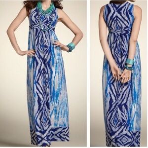 Chico's Blue Haze Bonnie Maxi Dress #570046072 Vanity Size 1/US‎ Medium